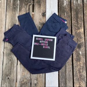Jrs Navy School Uniform Pants(3 pr)
